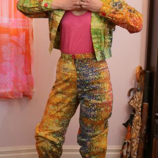 Jacket with Bloomers in variegated bubble design